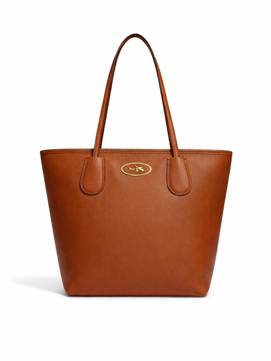 Coach Handbags - Coach Brown Leather Structured Tote Full Zip Shoulder Bag Everyday